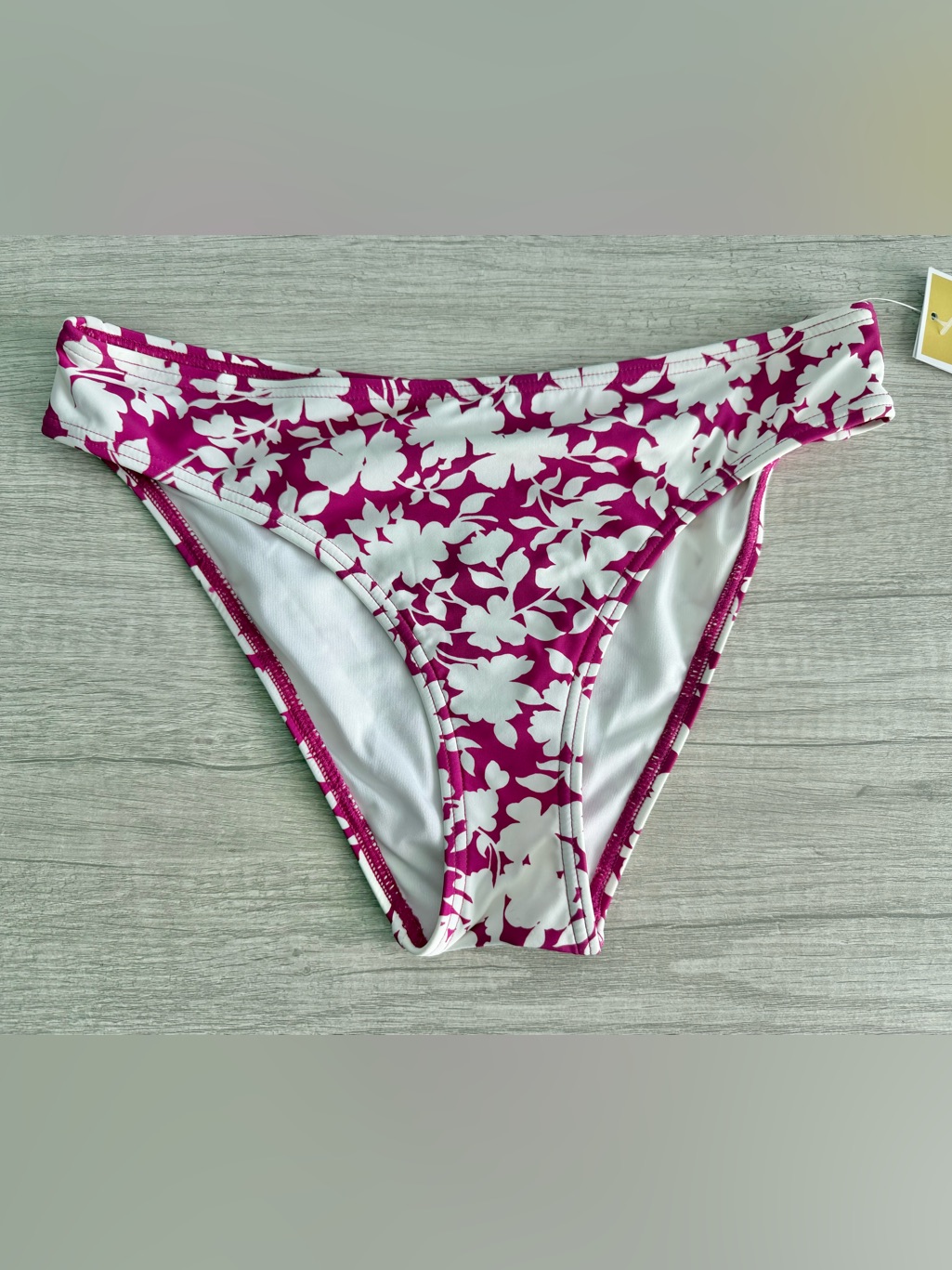 Michael Kors Women’s Pink Classic Bikini Bottoms Monotone Floral Size Small